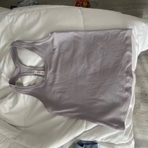 lavender lululemon cropped tank